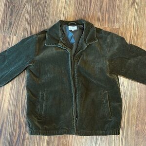 Women’s brown cord bomber